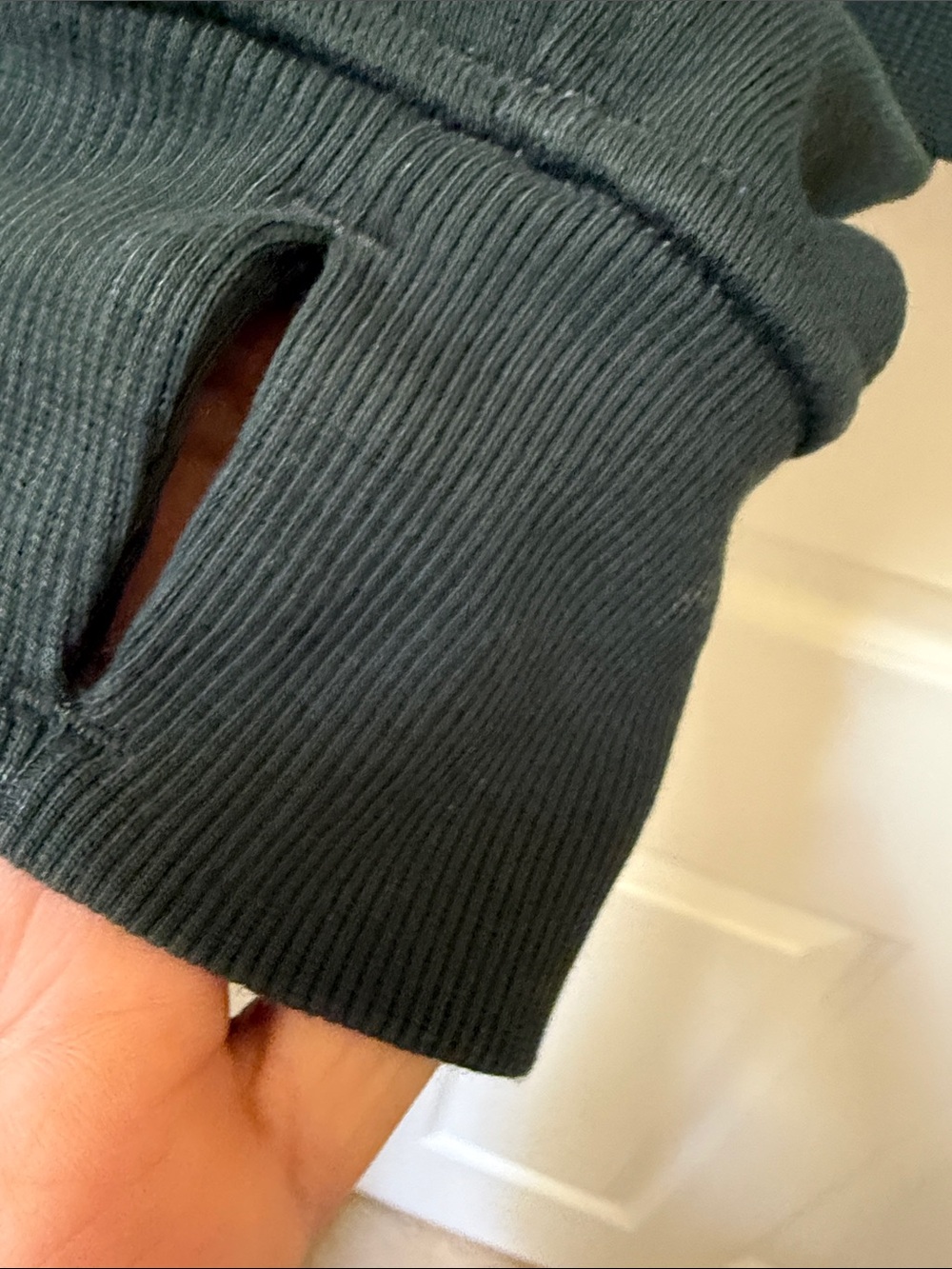 EUC Lululemon Half-zip Overside Scuba Women's Dark Green XL/XXL - Picture 5 of 6